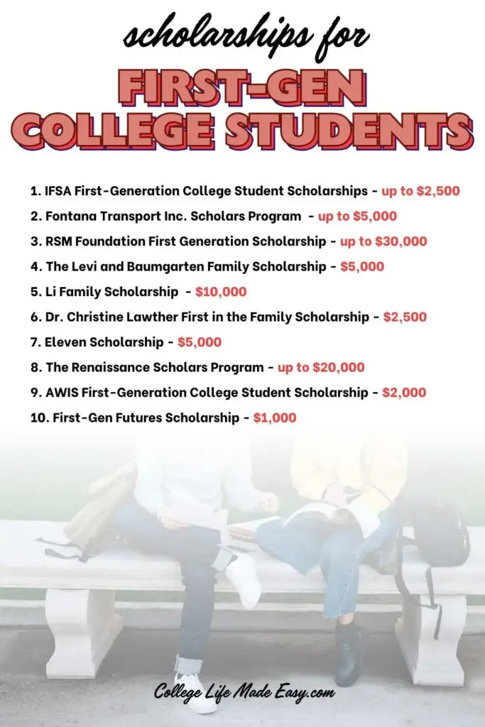 First-Generation Student Scholarships [Resource List]